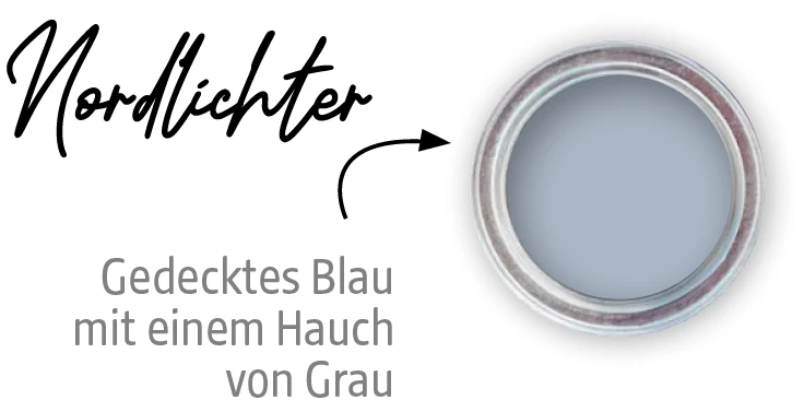 Farbtopf mit Farbton Nordlichter aus der Farbfamilie Blau