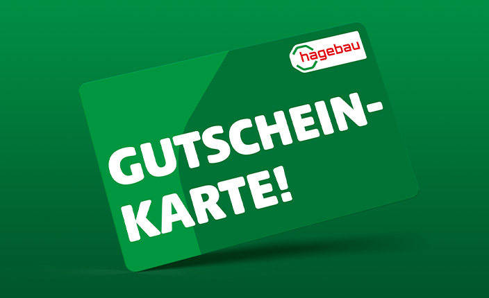 Grafische Abbildung der hagebau Gutscheinkarte