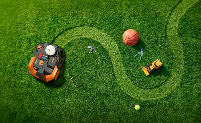 Worx Vision Cloud Vision Cloud identifiziert jeden Gegenstand und weicht Hindernissen aus