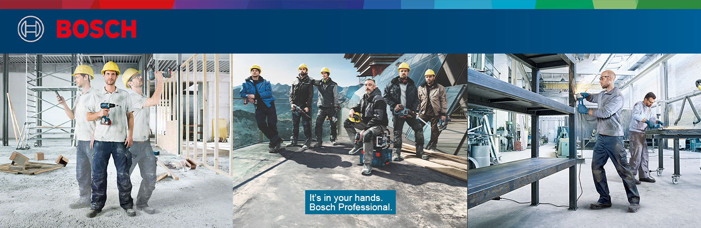 Ein Bosch Headerbild in drei verschiedenen Szenarien