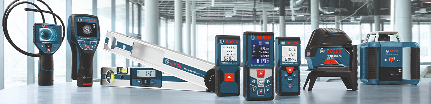 Darstellung von Bosch Messtechnik Produkten
