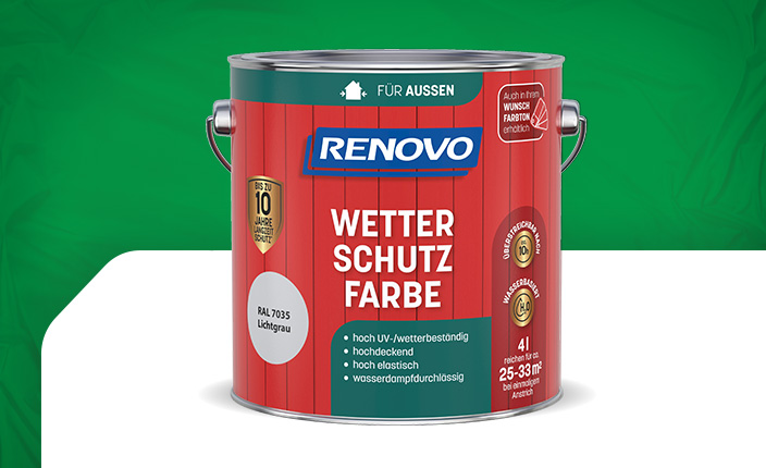 Wetterschutzfarbe von Renovo