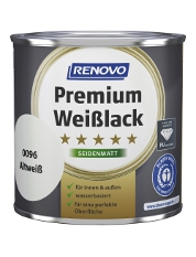 Eine Dose Renovo Premium Weißlack in Altweiß